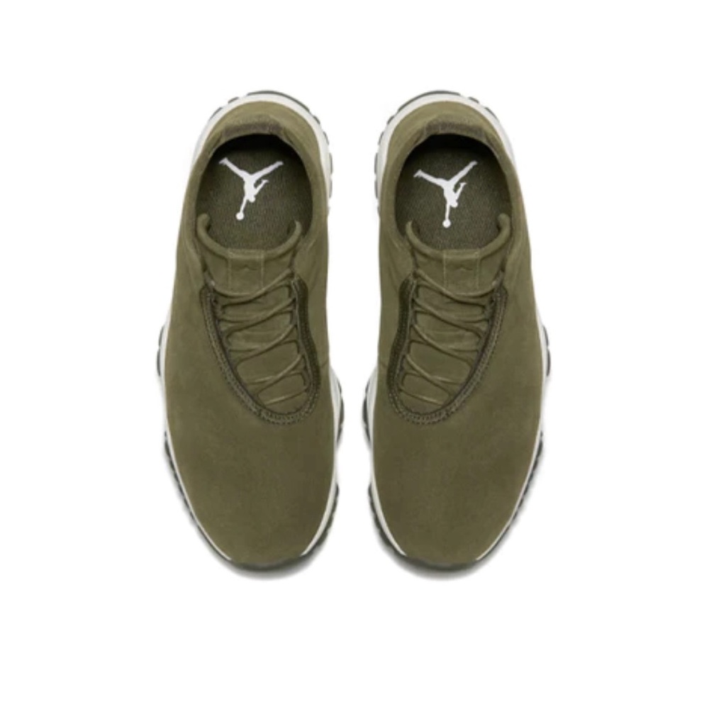 Air Jordan Future Green Olive Canvas Sneaker Women Size 8 - Picture 4 of 7